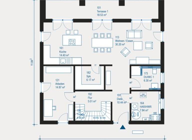 Villa zum Kauf provisionsfrei 731.500 € 5 Zimmer 234,3 m² 446 m² Grundstück Rückingen Erlensee 63526