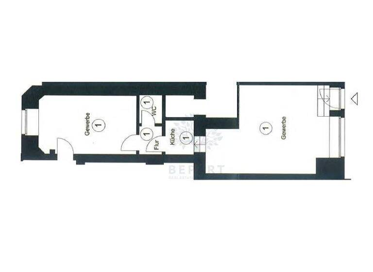 Laden zum Kauf provisionsfrei 4.571 € 2 Zimmer 39,2 m² Verkaufsfläche Wilsnacker Straße 60 Moabit Berlin 10559