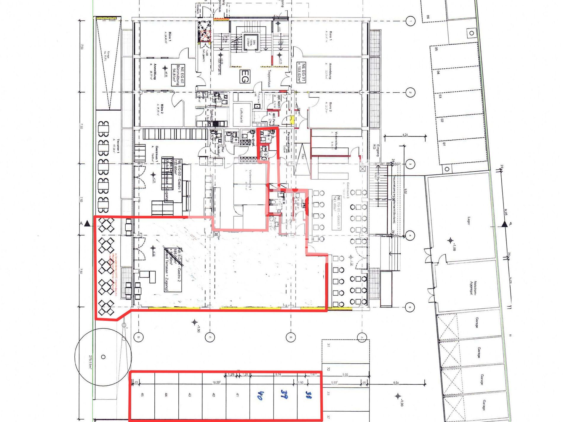 Bürofläche zur Miete 10,60 € 466 m²<br/>Bürofläche ab 183 m²<br/>Teilbarkeit Schafhof Nürnberg 90411