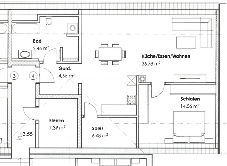 Wohnung zur Miete - Erstbezug 1.200 € 2 Zimmer 71,9 m² Hörlkofen Wörth 85457