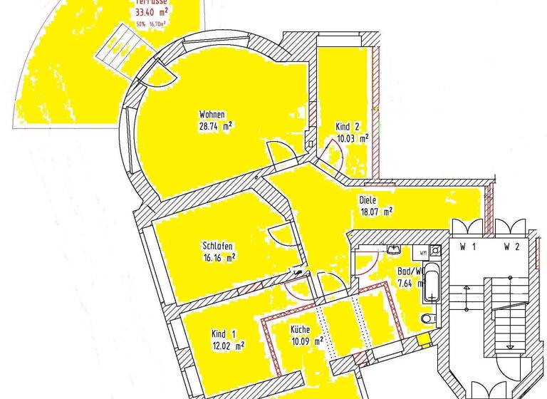 Wohnung zum Kauf 435.000 € 4 Zimmer 118,6 m²<br/>Wohnfläche EG<br/>Geschoss Neubühlauer Straße 2 Bühlau/Weißer Hirsch Dresden 01324