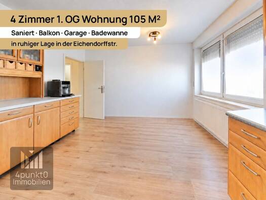 Wohnung zur Miete 985 € 4 Zimmer 105 m² 1. Geschoss frei ab 01.01.2027 Oettingen Oettingen i.Bay. 86732
