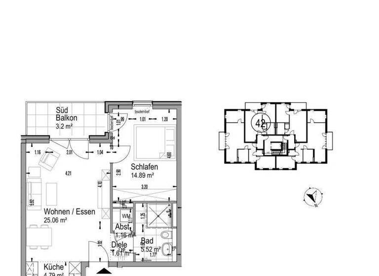 Wohnung zur Miete - Erstbezug 1.288 € 2 Zimmer 56,2 m² 1. Geschoss frei ab 01.03.2026 Holländerstraße 36V Reinickendorf Berlin 13407