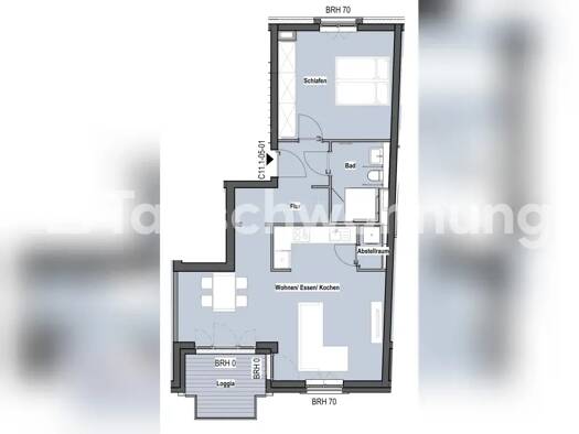 Wohnung zur Miete Tauschwohnung 934 € 2 Zimmer 64 m² 5. Geschoss Wilsdruffer Vorstadt/Seevorstadt-West Dresden 01067