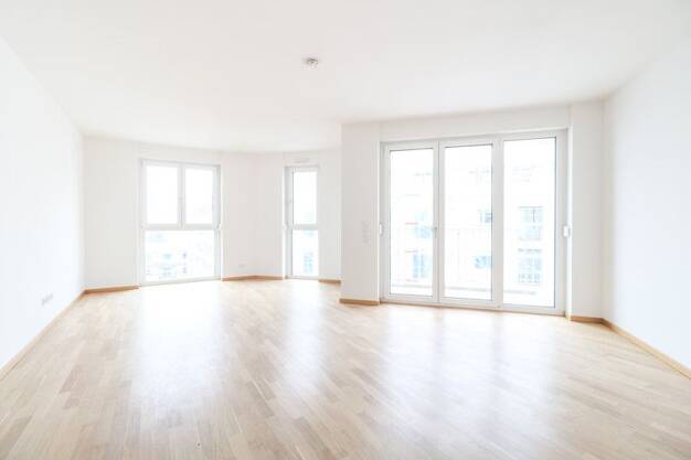 Wohnung zur Miete - Neubau 1.577 € 3 Zimmer 80,3 m² 5. Geschoss frei ab 16.07.2025 Meta-Gadesmann-Straße 23 Gallus Frankfurt-Gallus 60326
