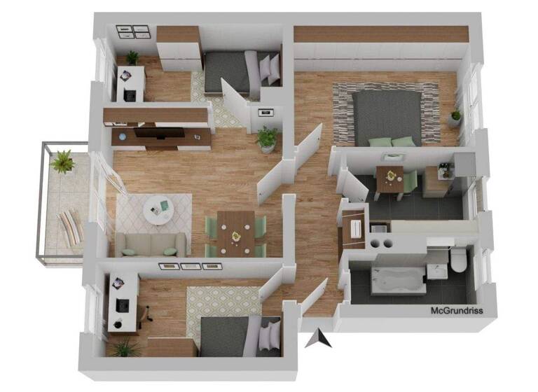 Wohnung zur Miete 552 € 4 Zimmer 69 m² Südstadt Halle 06130