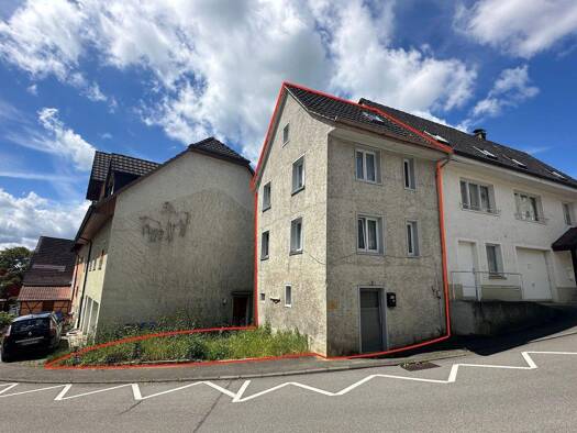 Reihenendhaus zum Kauf 160.000 € 4 Zimmer 80 m² 74 m² Grundstück frei ab sofort Bergstr. 5 Gailingen am Hochrhein 78262