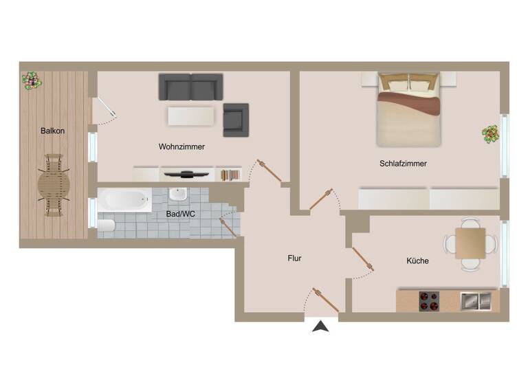Wohnung zum Kauf 129.990 € 2 Zimmer 52 m² 3. Geschoss Mickten Dresden 01139
