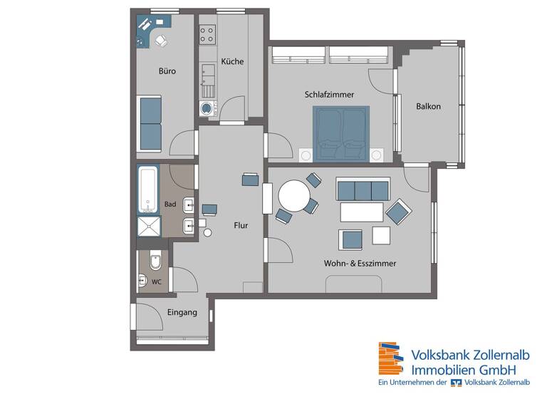 Wohnung zum Kauf 145.000 € 3 Zimmer 85,9 m² Ebingen Albstadt 72458
