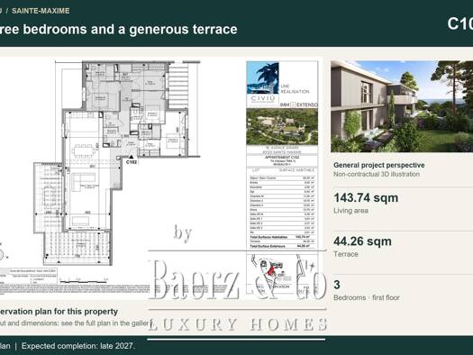 Wohnung zum Kauf 1.998.500 € 4 Zimmer 144 m² Avenue Girard 18 Nartelle-Noyer-Bellevue-bd des Sardinaux Sainte-Maxime 83120