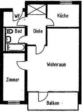 Wohnung zur Miete 627 € 1,5 Zimmer 61,1 m²<br/>Wohnfläche Flottmoorring 56-58 Kaltenkirchen 24568