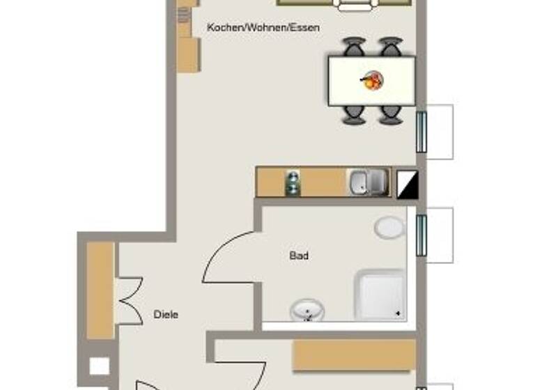 Wohnung zur Miete 494 € 2,5 Zimmer 57,8 m² EG Amselweg 1A Brambauer Lünen 44536