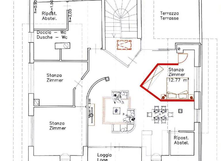 Penthouse zum Kauf 535.000 € 3 Zimmer 125 m² 3. Geschoss Gossensaß 39041