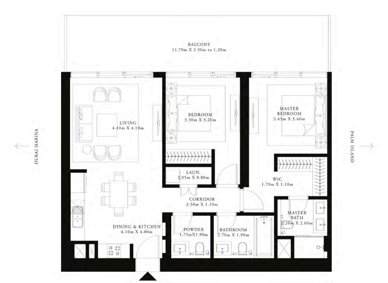 Wohnung zum Kauf 1.526.754 € 3 Zimmer 125 m² Dubai