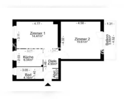 Wohnung zur Miete Tauschwohnung 568 € 2 Zimmer 53 m² 1. Geschoss Moabit Mitte 13355