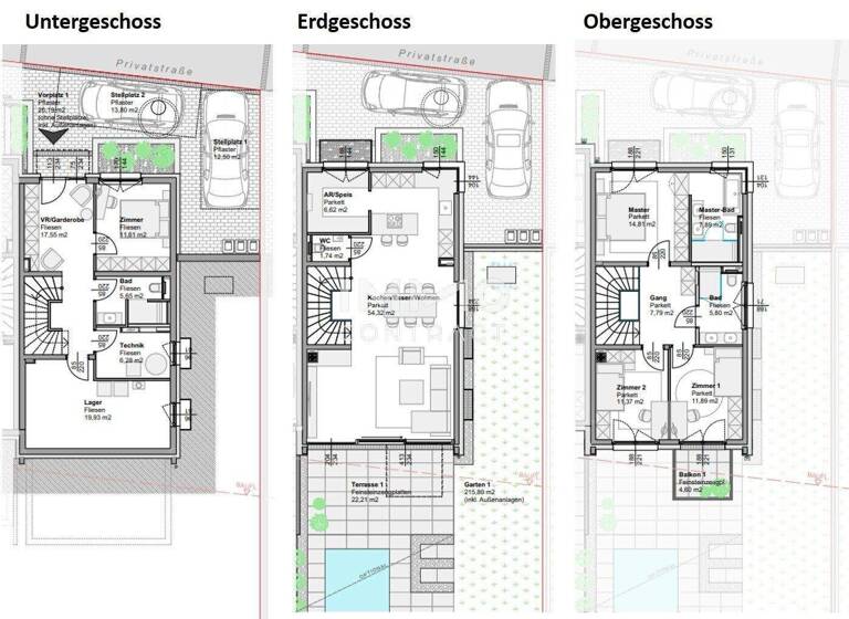 Doppelhaushälfte zum Kauf - Erstbezug 1.350.000 € 5 Zimmer 151,4 m² 373,5 m² Grundstück Perchtoldsdorf 2380