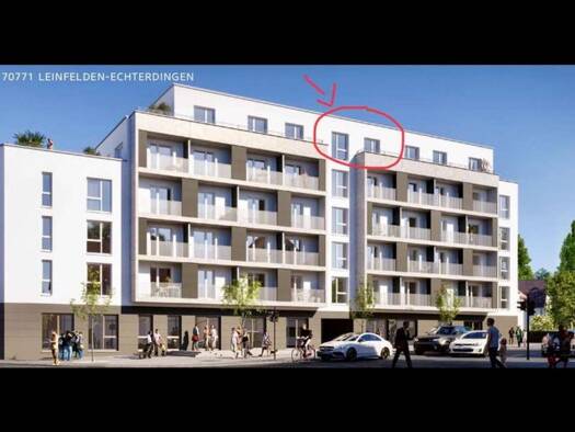 Penthouse zur Miete 1.030 € 2 Zimmer 42,1 m² Geschoss 6/6 frei ab 30.09.2026 Echterdingen Leinfelden-Echterdingen 70771