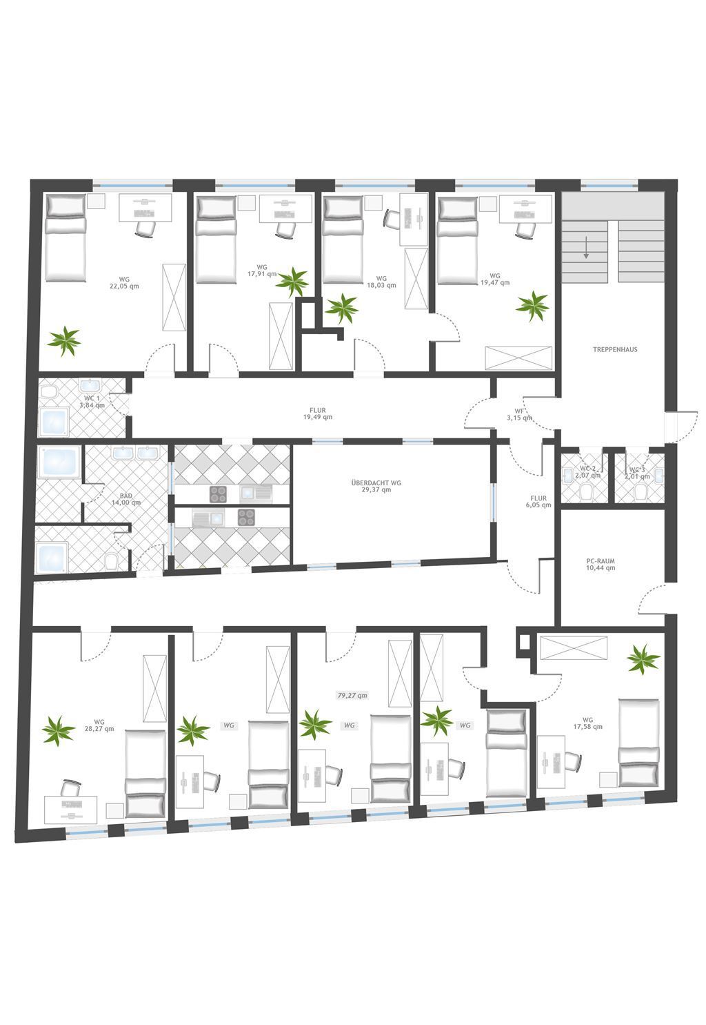 Wohnung zum Kauf als Kapitalanlage geeignet 929.000 € 10 Zimmer 278 m²<br/>Wohnfläche Friedrichshafen - Mitte 1 Friedrichshafen 88045