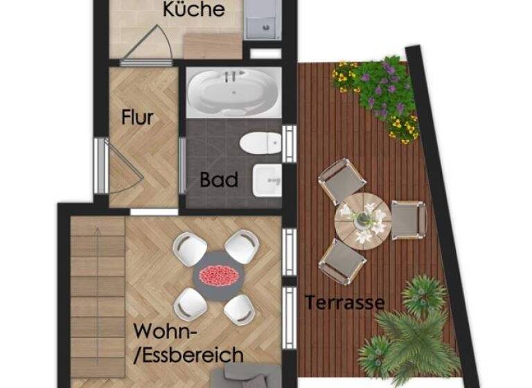 Studio zum Kauf 174.000 € 1 Zimmer 49 m² Köngen 73257