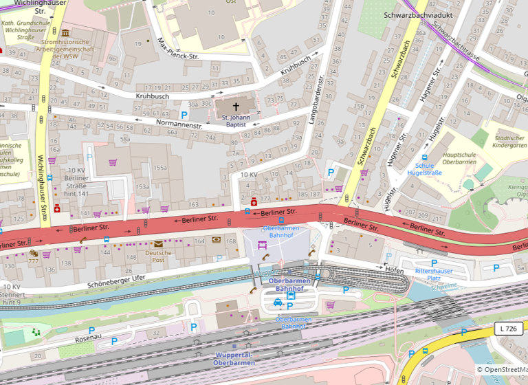 Gewerbeobjekt zur Versteigerung als Kapitalanlage geeignet 889.700 € 975,3 m² 374 m² Grundstück Barmen Wuppertal 42277