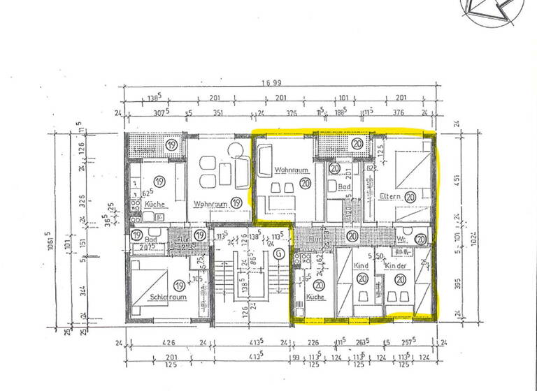 Wohnung zur Miete 760 € 4 Zimmer 76 m² 4. Geschoss Pestalozziring 7 Aldenhoven 52457