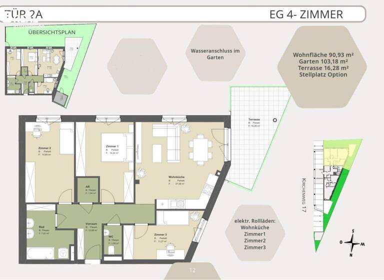 Wohnung zum Kauf - Erstbezug 443.000 € 4 Zimmer EG St. Andrä-Wördern 3423