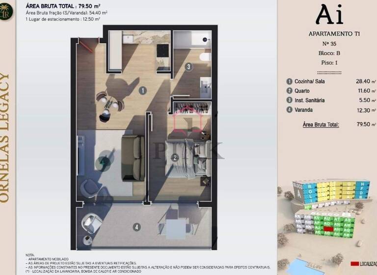Wohnung zum Kauf 460.000 € 80 m² Calheta 9370