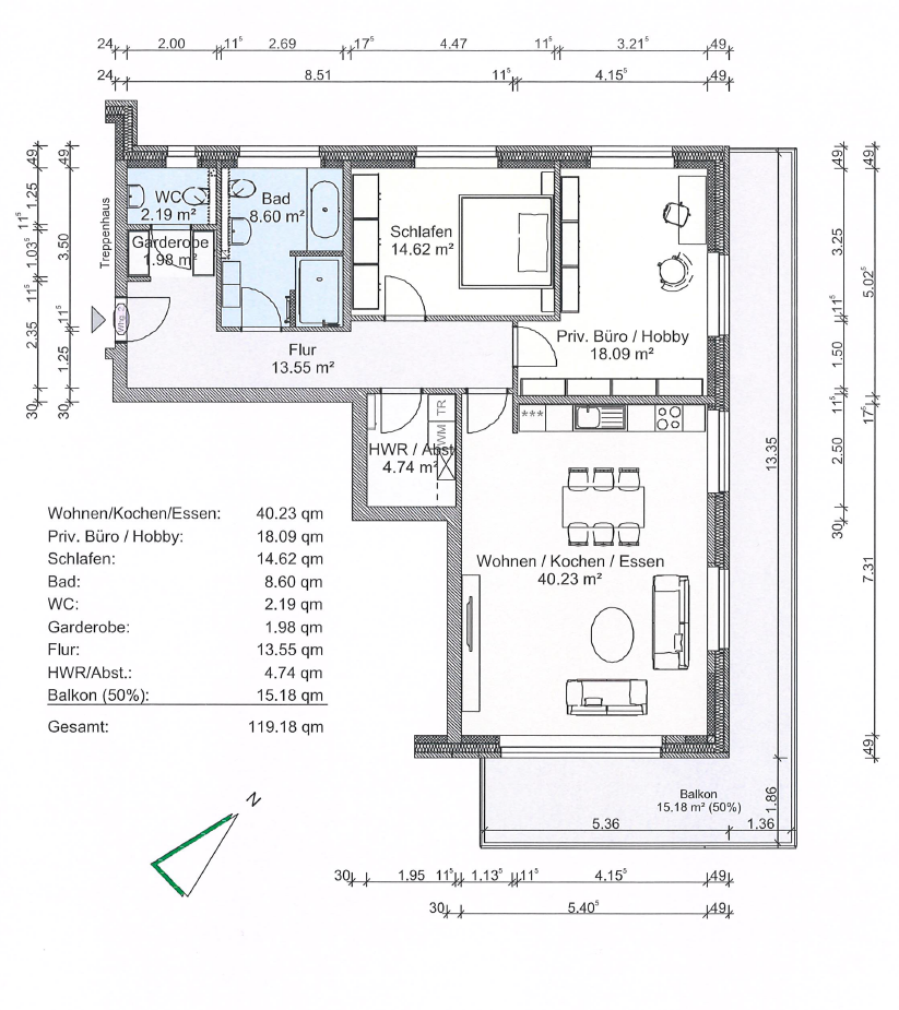 Wohnung zur Miete 1.370 € 3 Zimmer 120 m²<br/>Wohnfläche Achim Achim 28832