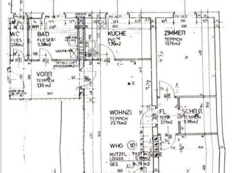 Wohnung zur Miete 950 € 3 Zimmer 79 m² 3. Geschoss Guntramsdorf 2353