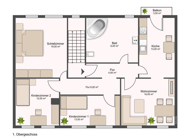 Wohnung zur Miete 610 € 4 Zimmer 98 m²<br/>Wohnfläche Souterrain, 1.<br/>Geschoss ab sofort<br/>Verfügbarkeit Friedenstraße 30 Burg Burg 39288