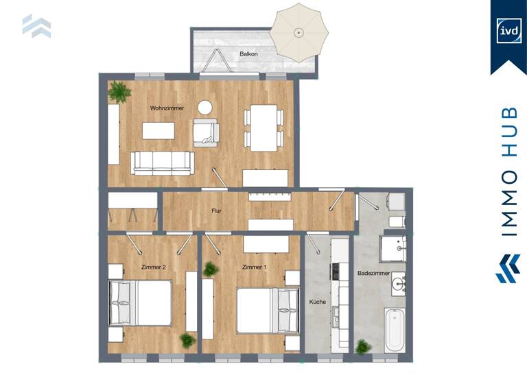 Wohnung zum Kauf 219.000 € 3 Zimmer 85 m²<br/>Wohnfläche 3.<br/>Geschoss Paunsdorf Leipzig 04328