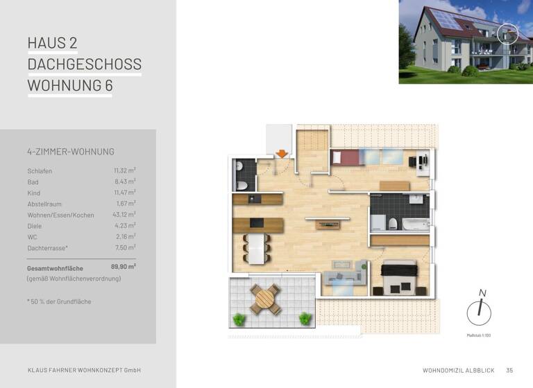 Wohnung zum Kauf - Erstbezug provisionsfrei 438.200 € 4 Zimmer 90 m² frei ab sofort Weilstetten Balingen 72336