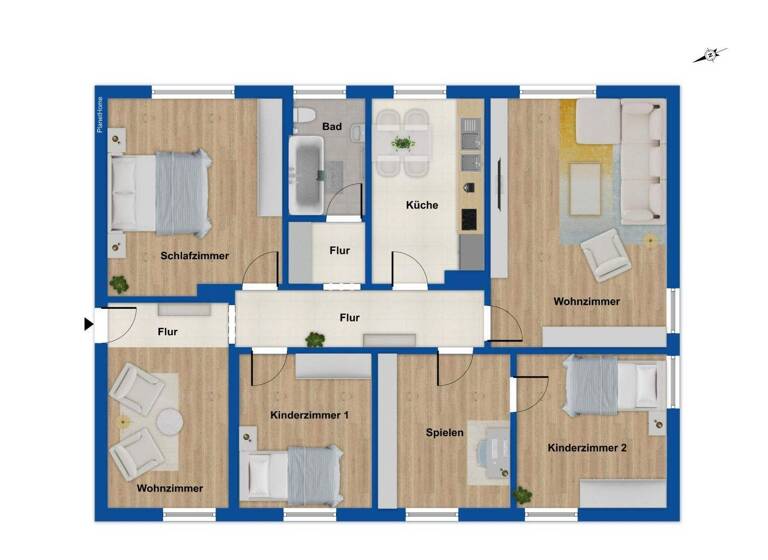 Wohnung zum Kauf 134.000 € 6 Zimmer 107 m² Gombeth Borken 34582