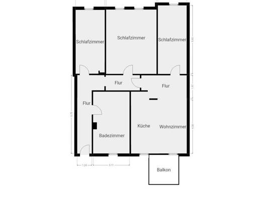 Wohnung zur Miete 1.150 € 4 Zimmer 115 m² 1. Geschoss frei ab 01.10.2026 Lichtenstein Lichtenstein/Sachsen 09350
