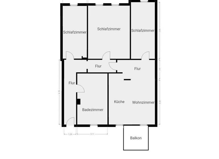 Wohnung zur Miete 1.150 € 4 Zimmer 115 m² 1. Geschoss frei ab 01.10.2026 Lichtenstein Lichtenstein/Sachsen 09350
