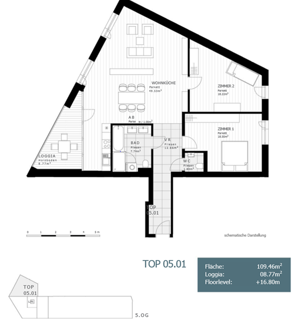 Wohnung zur Miete 1.304 € 3 Zimmer 118,2 m²<br/>Wohnfläche 5.<br/>Geschoss 01.01.2025<br/>Verfügbarkeit Stockhofstraße 19 Linz Linz 4020