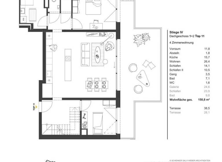 Wohnung zum Kauf - Erstbezug 1.551.500 € 4 Zimmer 150,8 m² Wien 1030