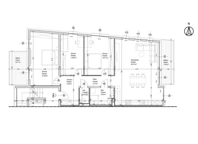 Wohnung zum Kauf - Erstbezug 1.500.000 € 4 Zimmer 114,5 m² 1. Geschoss Wien 1190