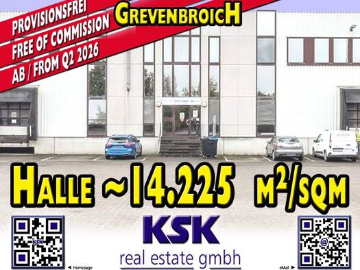 Büro zum Kauf provisionsfrei 14.225 m² Bürofläche Gewerbegebiet Ost Grevenbroich 41515