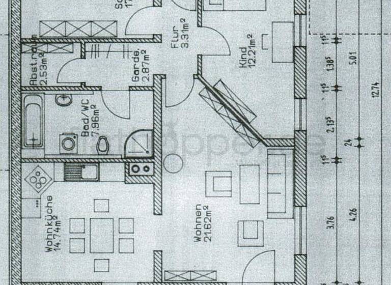 Wohnung zur Miete 950 € 3 Zimmer 84 m² EG Obing 83119
