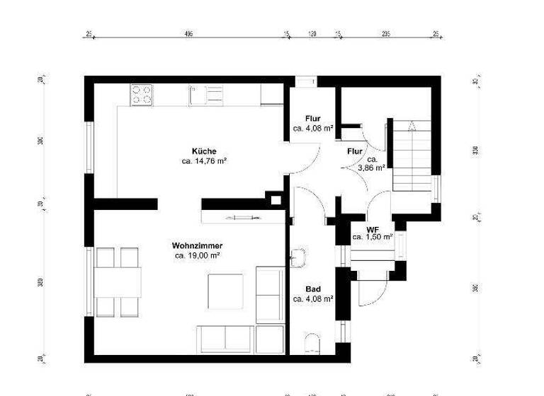 Einfamilienhaus zum Kauf provisionsfrei 98.700 € 3 Zimmer 94 m² 630 m² Grundstück Waldstraße 122 Niederlichtenau Lichtenau 09244