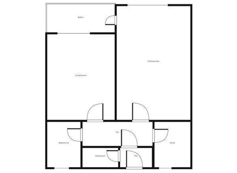 Wohnung zur Miete 475 € 2 Zimmer 54,8 m² 1. Geschoss frei ab 07.05.2026 Dresdenstr. 26 Heidberg Braunschweig 38124