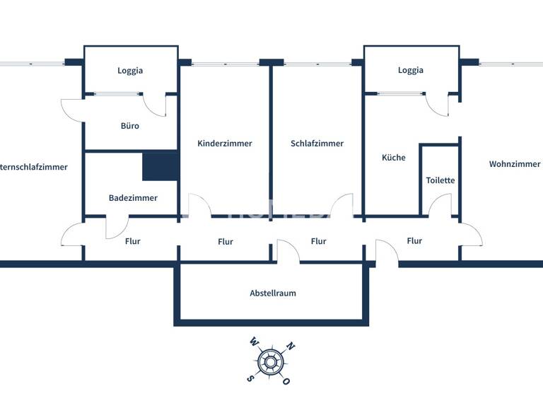 Wohnung zum Kauf 246.000 € 4 Zimmer 140 m²<br/>Wohnfläche 2.<br/>Geschoss Schinkel-Ost Osnabrück 49084