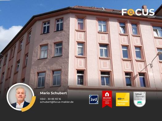 Wohnung zur Miete 1.200 € 4 Zimmer 119,7 m² 1. Geschoss Stegerwaldstraße 11 Anger-Crottendorf Leipzig 04318