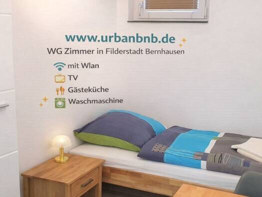 WG-Zimmer zur Miete auf Zeit 510 € 10 m² frei ab 31.05.2027 Kettemerstraße Bernhausen Filderstadt 70794