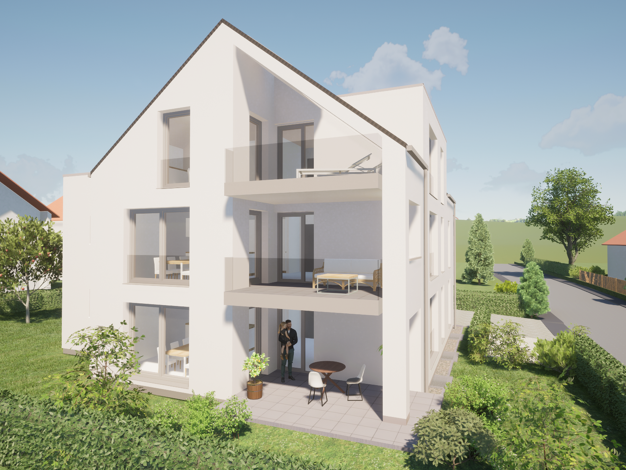 Terrassenwohnung zum Kauf provisionsfrei 925.600 € 4 Zimmer 122,8 m² EG Schubertring 32 Herzogenaurach Herzogenaurach 91074