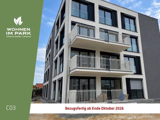 Wohnung zum Kauf - Neubau provisionsfrei 318.900 € 2 Zimmer 61,3 m² EG Am Simontalgraben 23 Langenau Langenau 89129