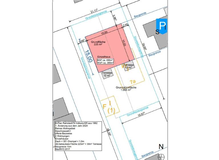 Grundstück zum Kauf 780.000 € 1.095 m² Grundstück Rahlstedt Hamburg / Meiendorf 22145