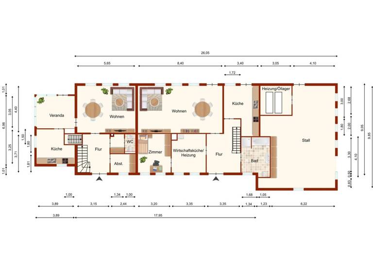 Haus zum Kauf 559.000 € 7 Zimmer 250 m² 3.614 m² Grundstück Süderlügum 25923