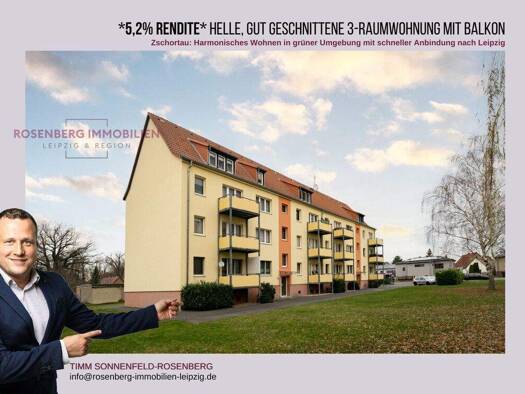 Wohnung zum Kauf 73.900 € 3 Zimmer 58,7 m² EG Schmiedestraße 20b WE03 Zschortau Rackwitz / Zschortau 04519